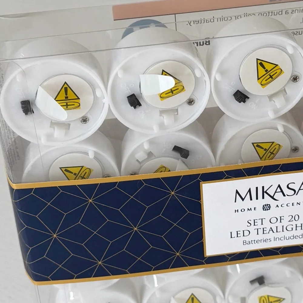 Mikasa White LED Tealight Set of 20